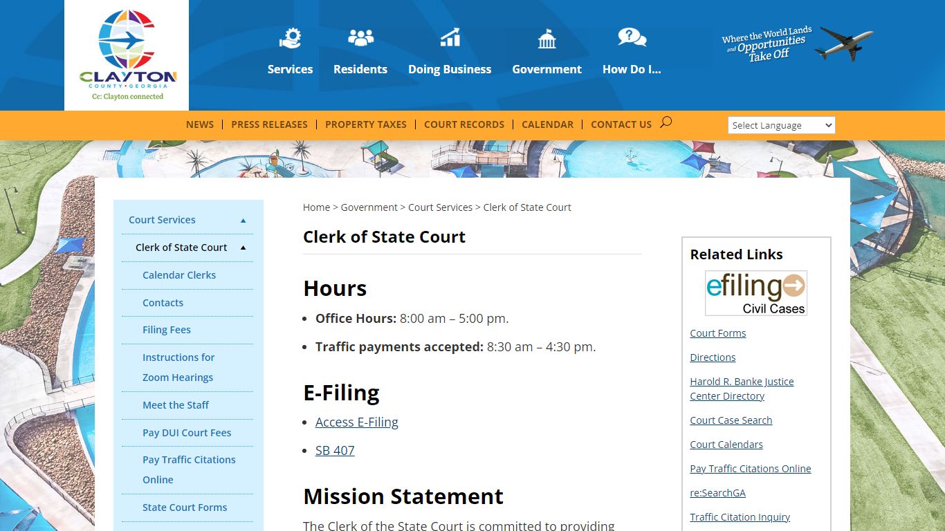 Clerk of State Court | Clayton County, Georgia